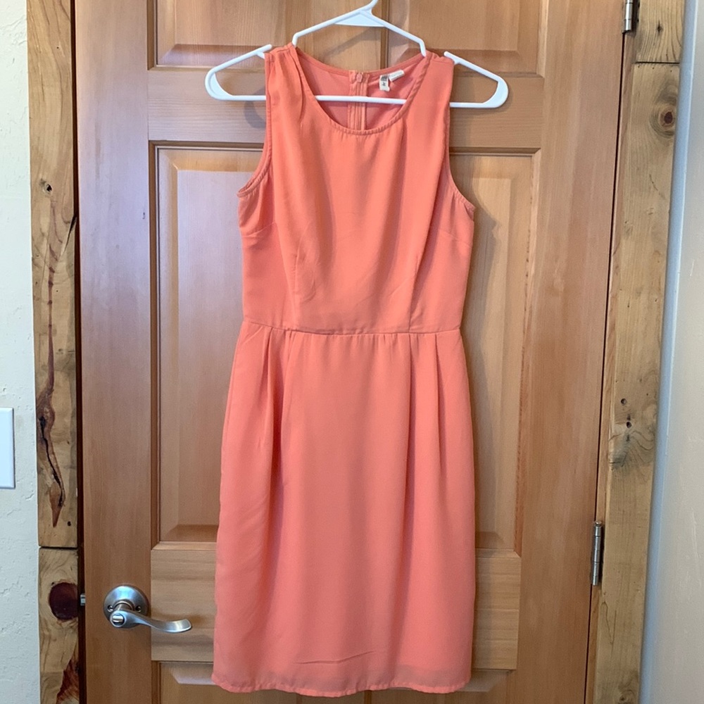 Peach color dress